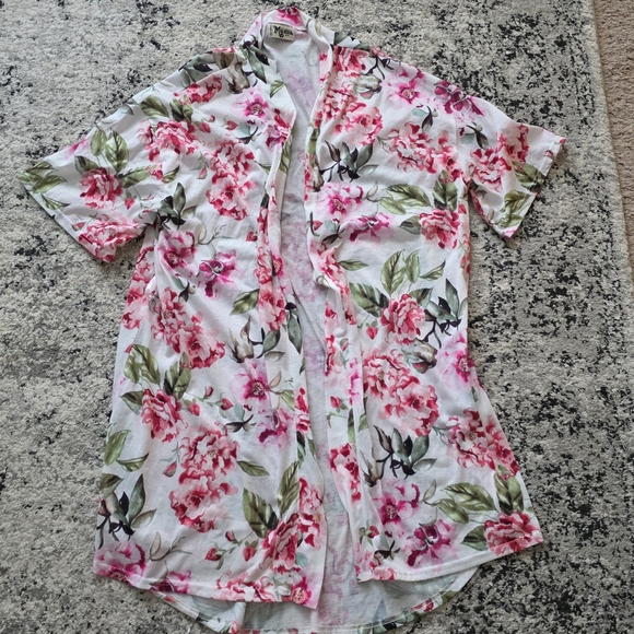 Show Me Your MuMu Other - Show Me Your Mumu Floral Robe Womens One Size Pink Green